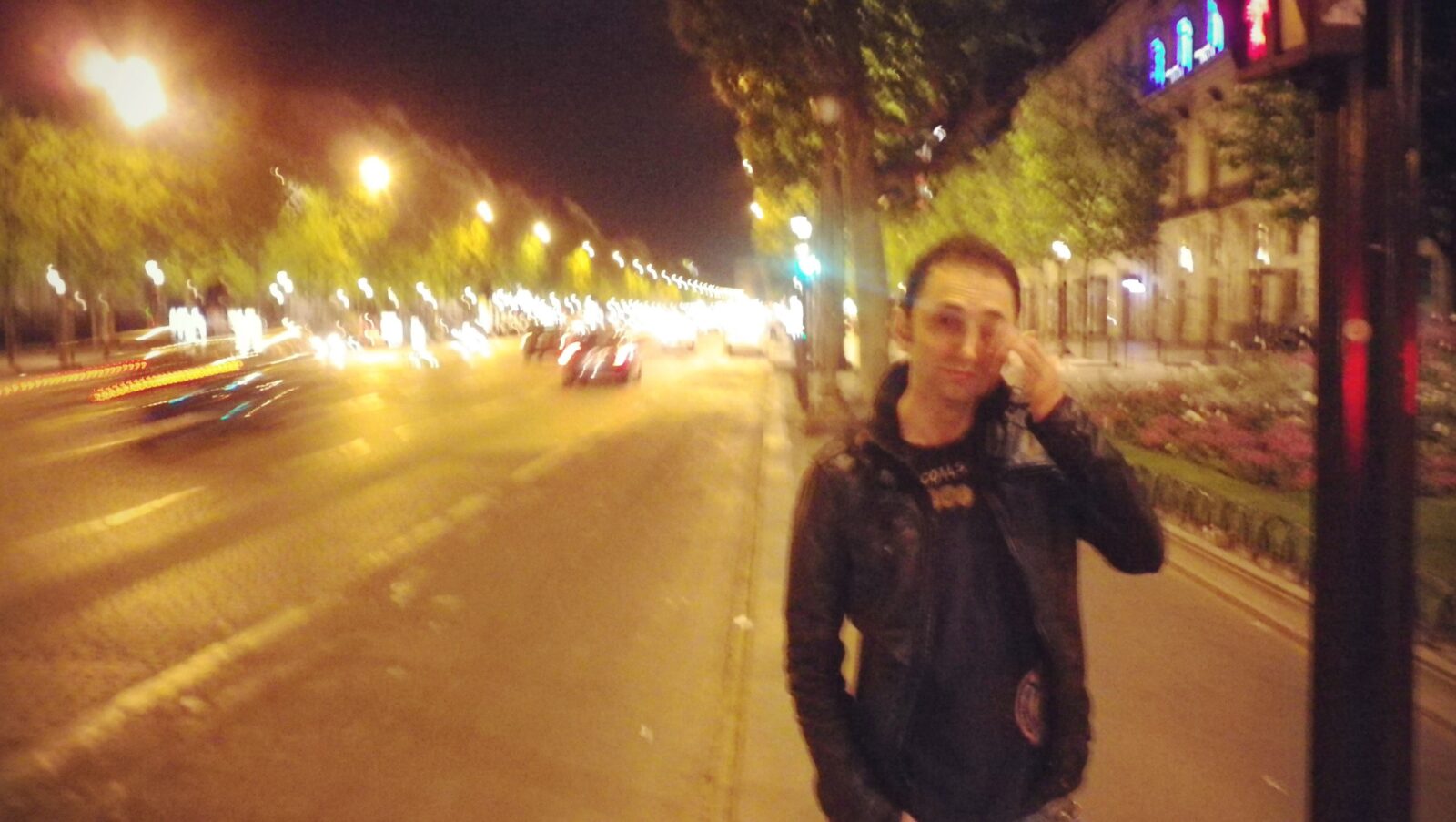 Selim Koç on the Champs-Élysées, Paris, 2011