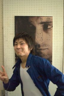 Go in front of his graduation work, Tokyo, 2007